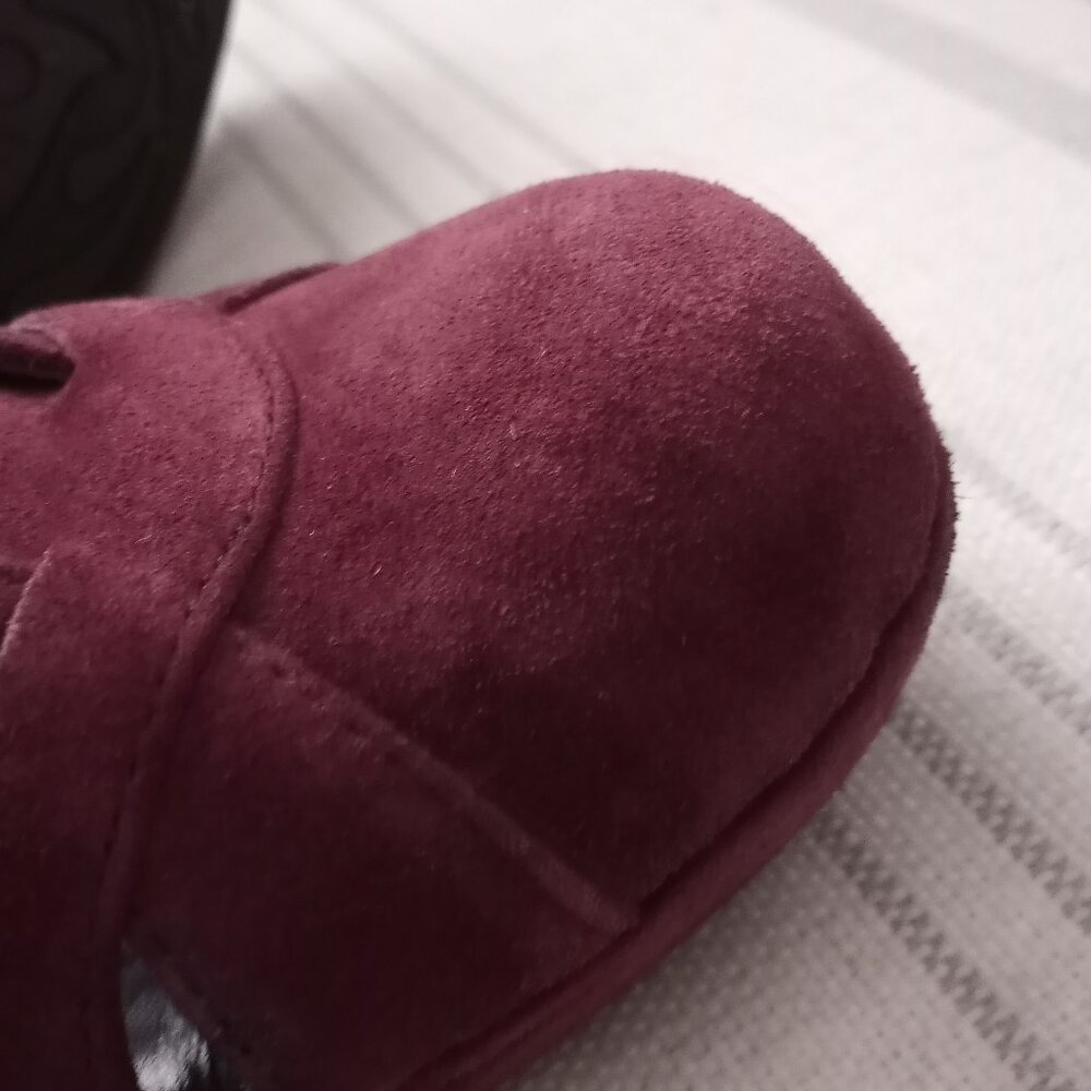 'Born Crown' Burgundy Suede T Bar Platform Size 7.5 EUC - Picture 11 of 15